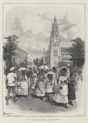 Över två hav, söndagsmorgon i Georgetown, Demerara